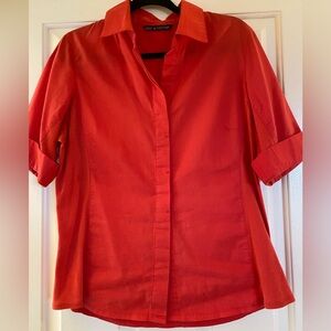*2 for $15* Button down cotton blouse L